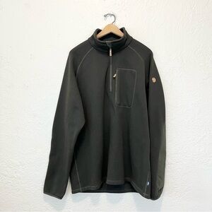 Fjallraven Ovik Fleece Jacket Sweater 1/2 Zip Forest Green XL
